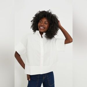 Brand new with tags Tuckernuck white trapunto stitch Sofia shirt